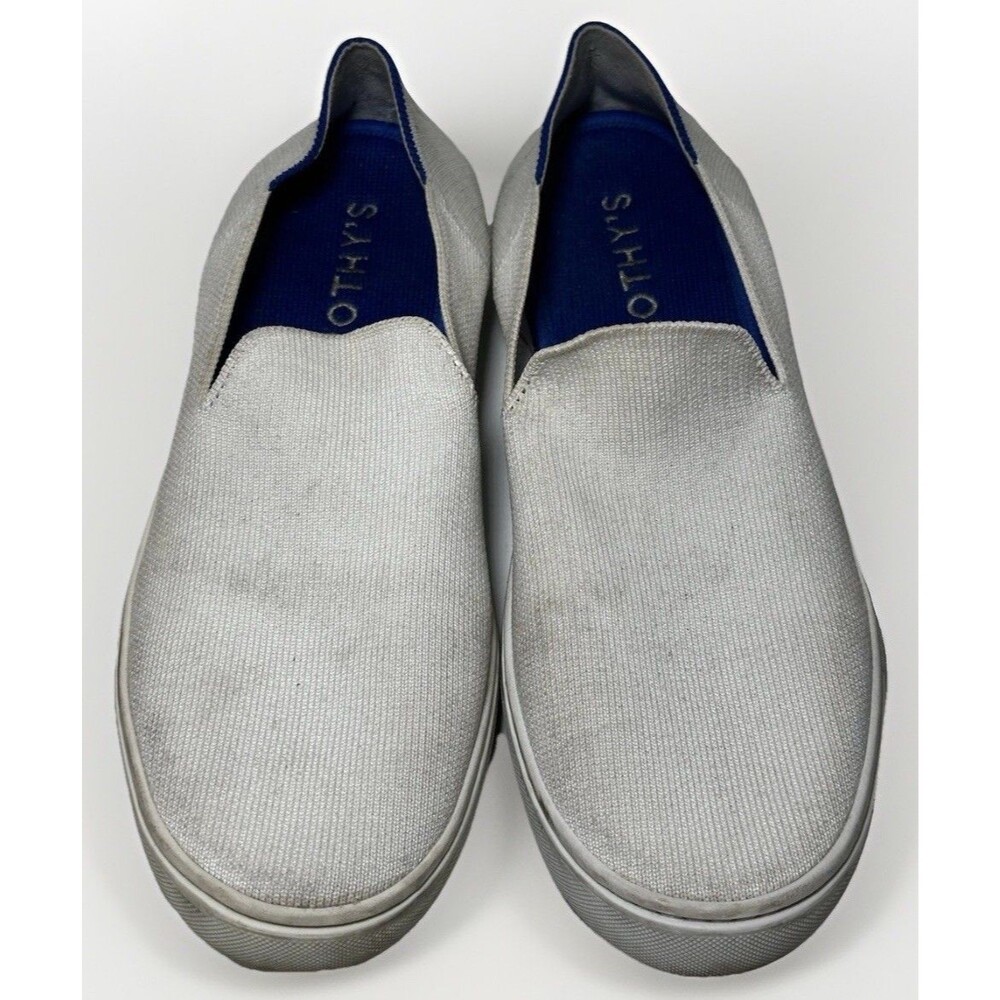 Rothy's The Original Slip On Sneakers Casual Shoes White Women's Size 10 *Read*